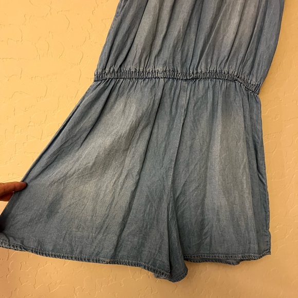 Mossimo Supply Co. Lightweight Denim-like Shorts Romper - Picture 12 of 14